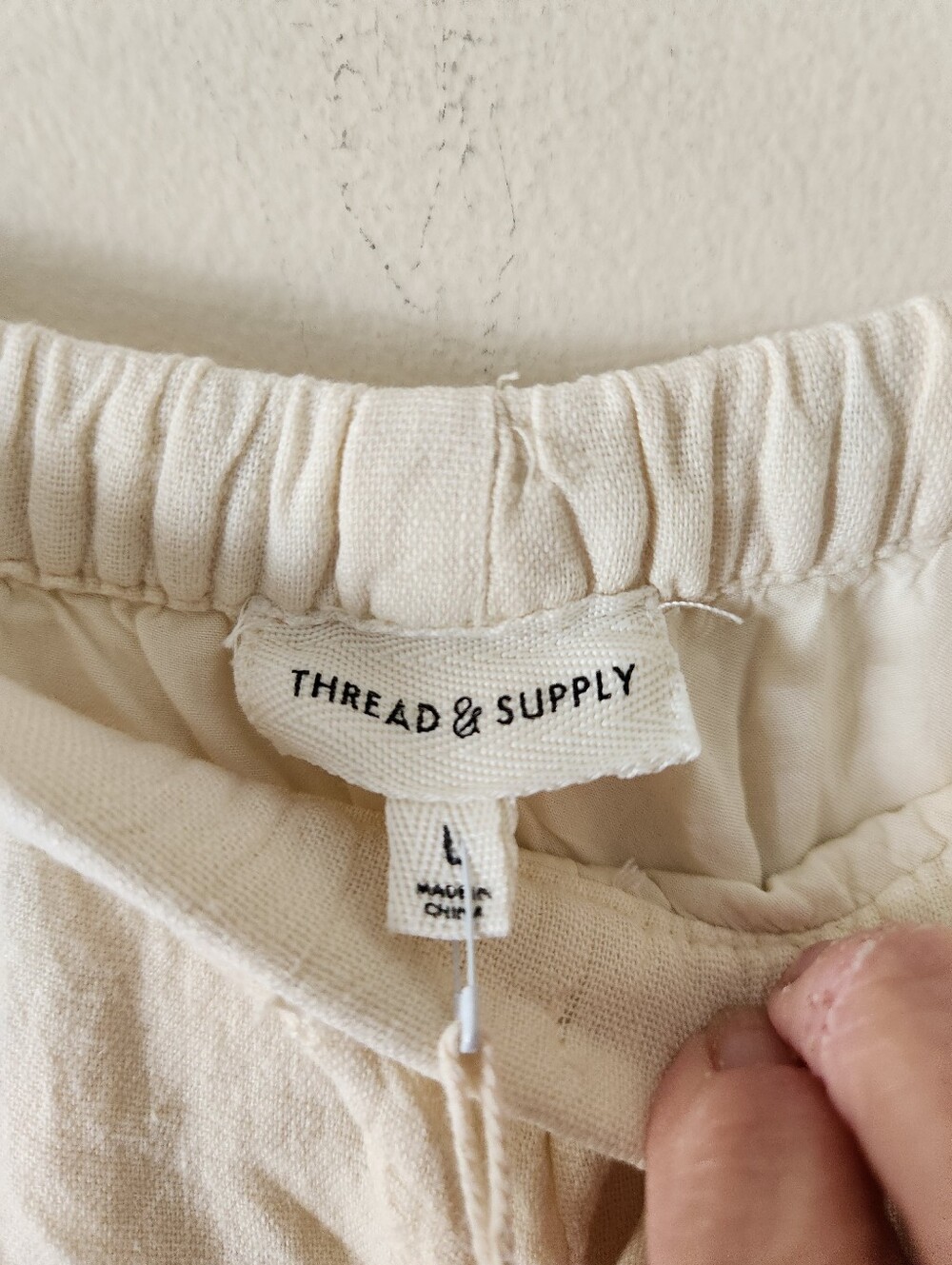Thread & Supply Dekker Linen Blend Wide Leg Pants New - Picture 8 of 11